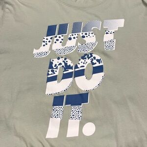 Nike Graphic Tee in Green and Blue